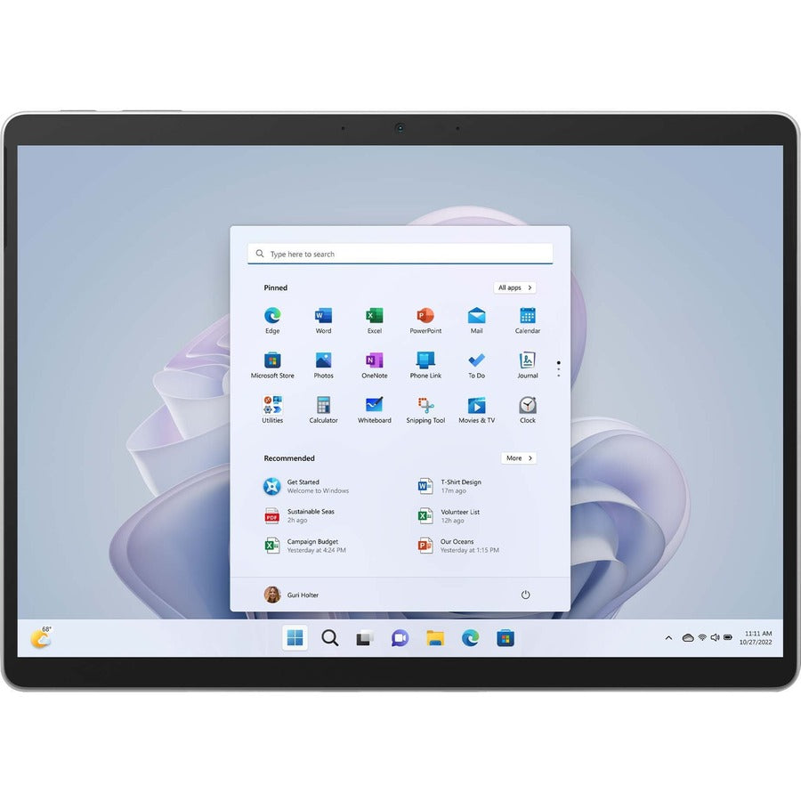 Tablette Microsoft Surface Pro 9 - 13" - Core i5 12e génération i5-1245U Deca-core (10 cœurs) - 8 Go RAM - 128 Go SSD - Windows 10 - Platinum S1P-00001