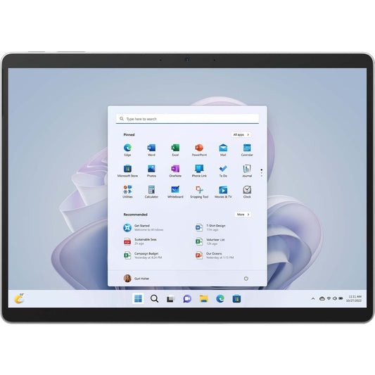 Tablette Microsoft Surface Pro 9 - 13" - Core i5 12e génération i5-1245U Deca-core (10 cœurs) - 8 Go RAM - 128 Go SSD - Windows 10 - Platinum S1P-00001