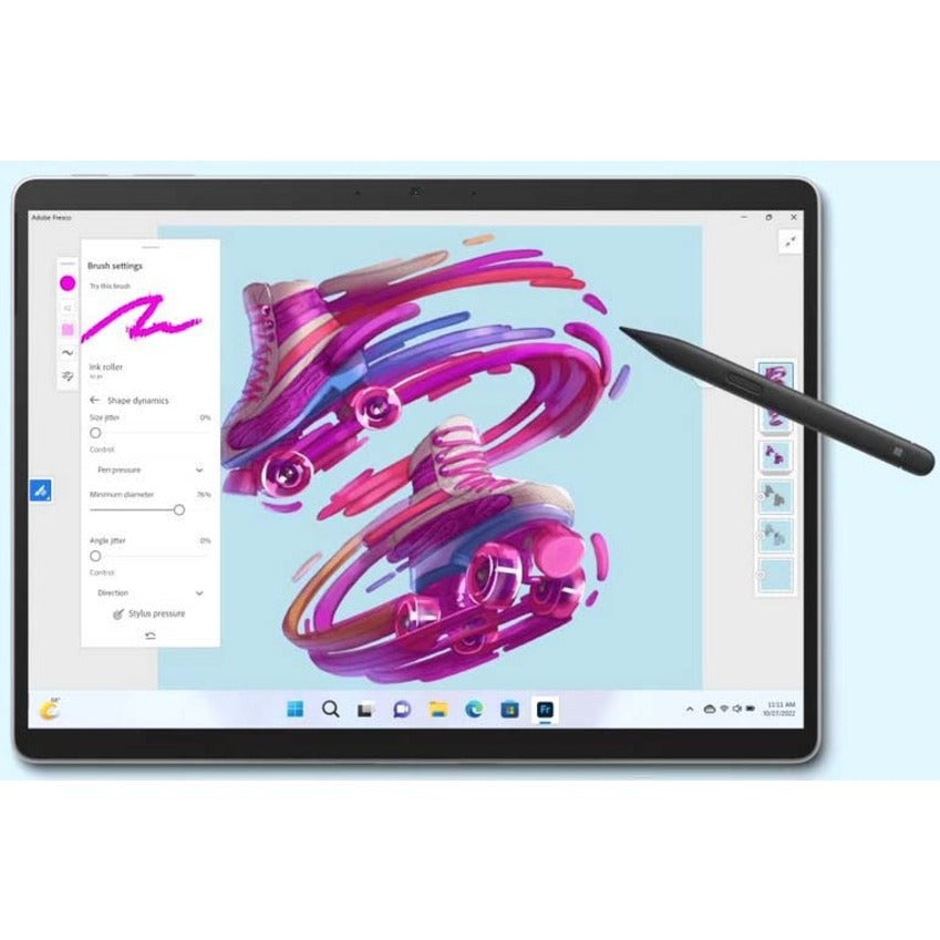 Tablette Microsoft Surface Pro 9 - 13" - Core i5 12e génération i5-1245U Deca-core (10 cœurs) - 8 Go RAM - 128 Go SSD - Windows 10 - Platinum S1P-00001