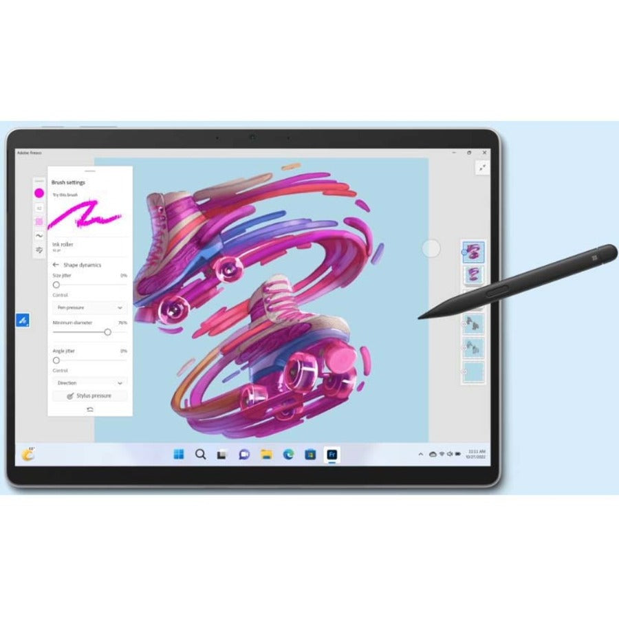 Tablette Microsoft Surface Pro 9 - 13" - Core i5 12e génération i5-1245U Deca-core (10 cœurs) - 8 Go RAM - 128 Go SSD - Windows 10 - Platinum S1P-00001