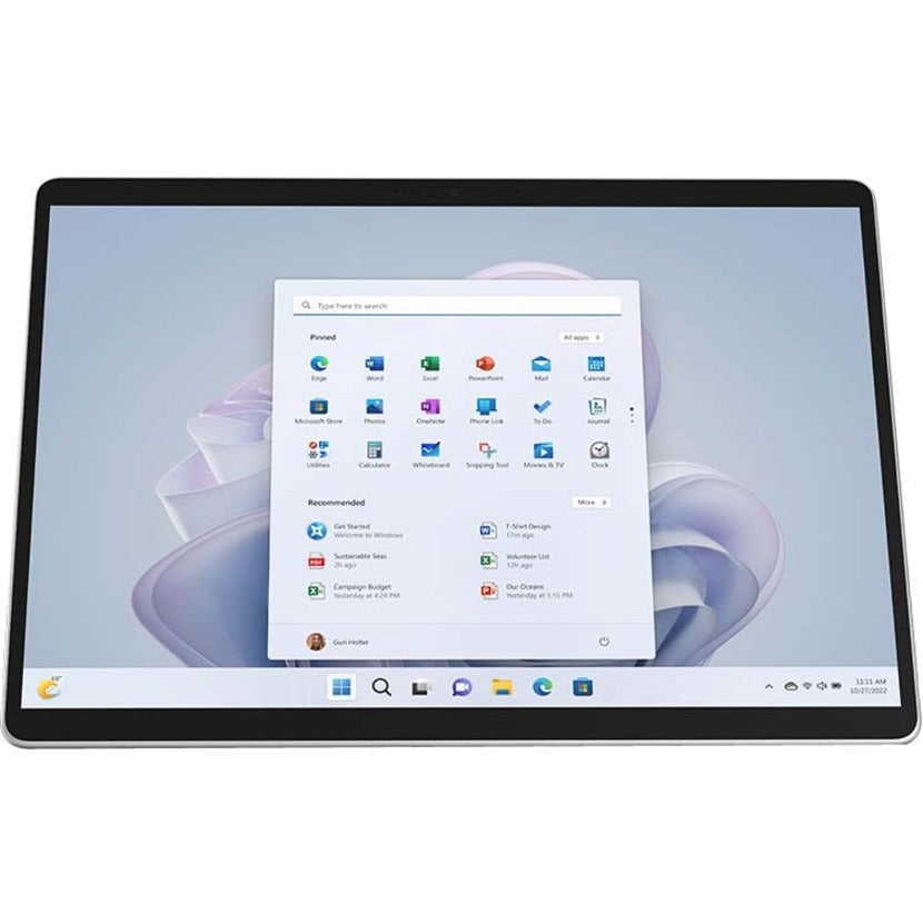Tablette Microsoft Surface Pro 9 - 13" - Core i5 12e génération i5-1245U Deca-core (10 cœurs) - 8 Go RAM - 128 Go SSD - Windows 10 - Platinum S1P-00001