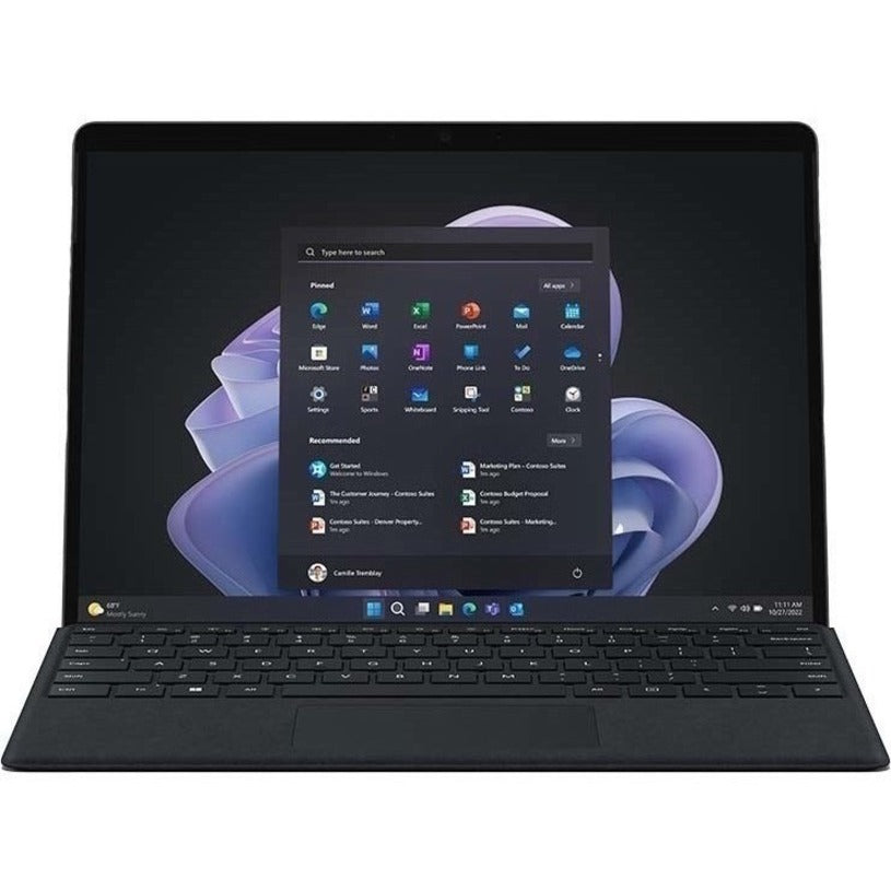 Tablette Microsoft Surface Pro 9 - 13" - Core i5 12e génération i5-1245U Deca-core (10 cœurs) - 8 Go RAM - 256 Go SSD - Windows 11 Pro 64 bits - Graphite QF1-00019