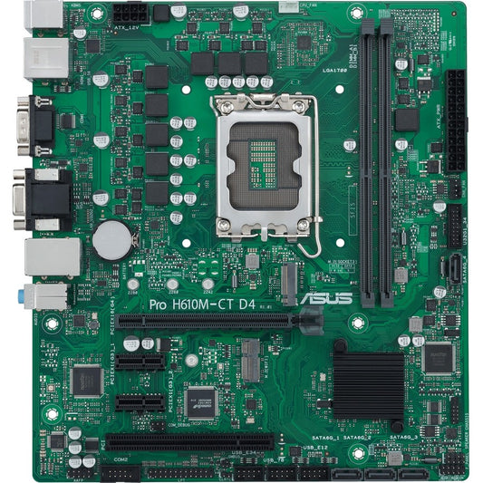 Carte mère de bureau Asus H610M-CT D4-CSM - Chipset Intel H610 - Socket LGA-1700 - Micro ATX PRO H610M-CT D4-CSM