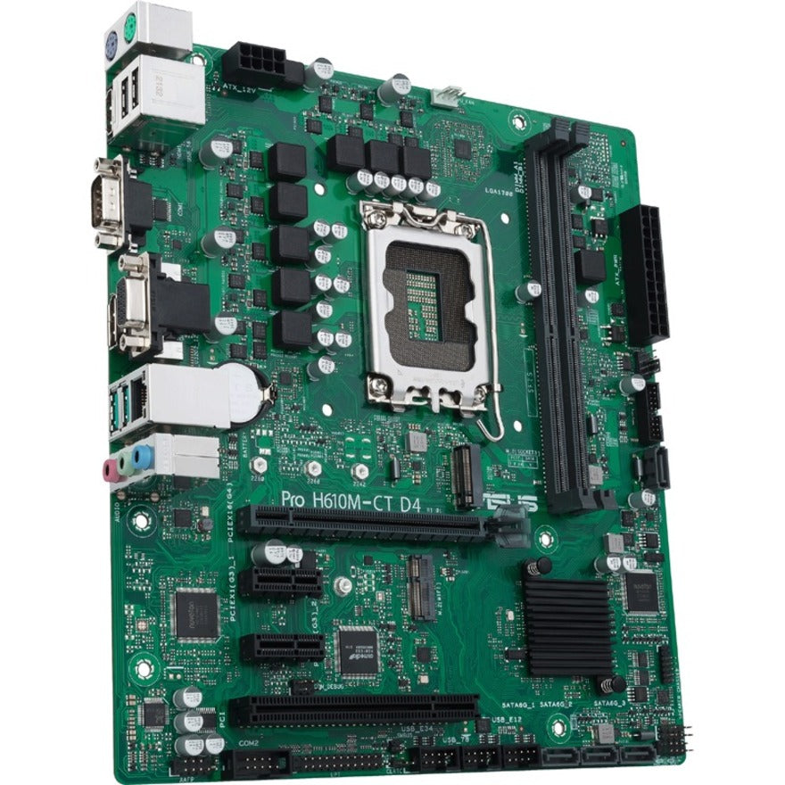 Carte mère de bureau Asus H610M-CT D4-CSM - Chipset Intel H610 - Socket LGA-1700 - Micro ATX PRO H610M-CT D4-CSM