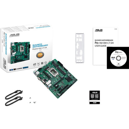 Carte mère de bureau Asus H610M-CT D4-CSM - Chipset Intel H610 - Socket LGA-1700 - Micro ATX PRO H610M-CT D4-CSM
