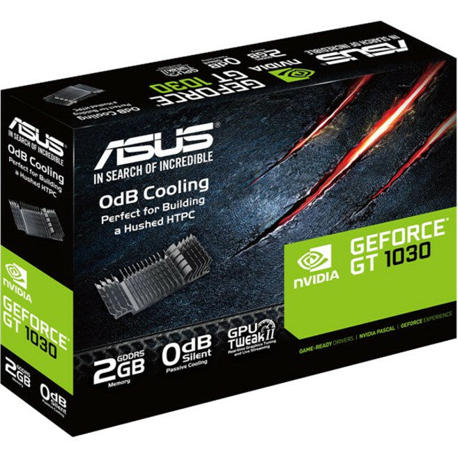 Carte graphique Asus NVIDIA GeForce GT 1030 - 2 Go GDDR5 - Profil bas GT1030-2G-CSM