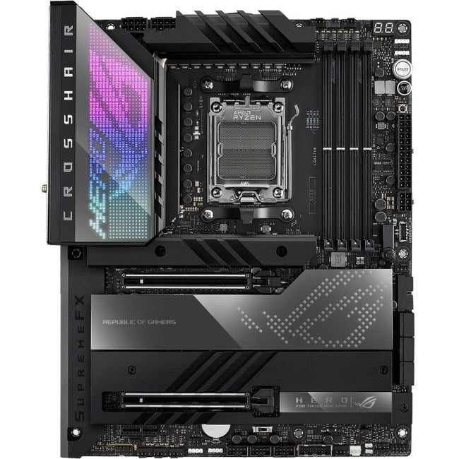 Carte mère de bureau gaming Asus ROG Crosshair X670E HERO - Chipset AMD X670 - Socket AM5 - ATX ROGCROSSHAIRX670EHERO