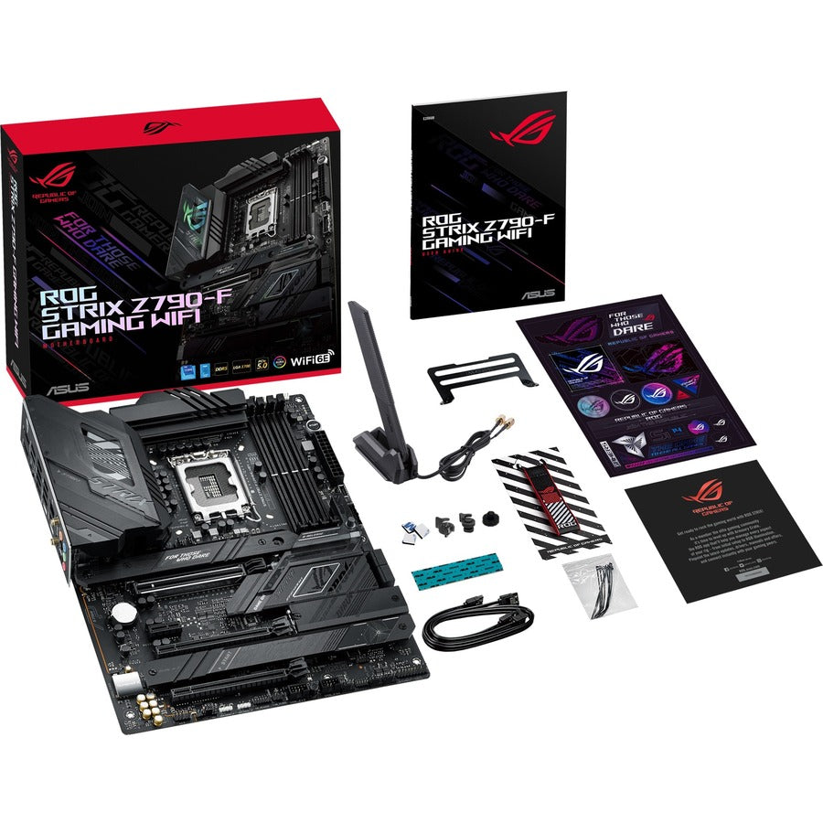 Carte mère de bureau gaming Asus ROG Strix STRIX Z790-F Gaming WIFI - Chipset Intel Z790 - Socket LGA-1700 - ATX ROGSTRIXZ790-FGAMINGWIFI
