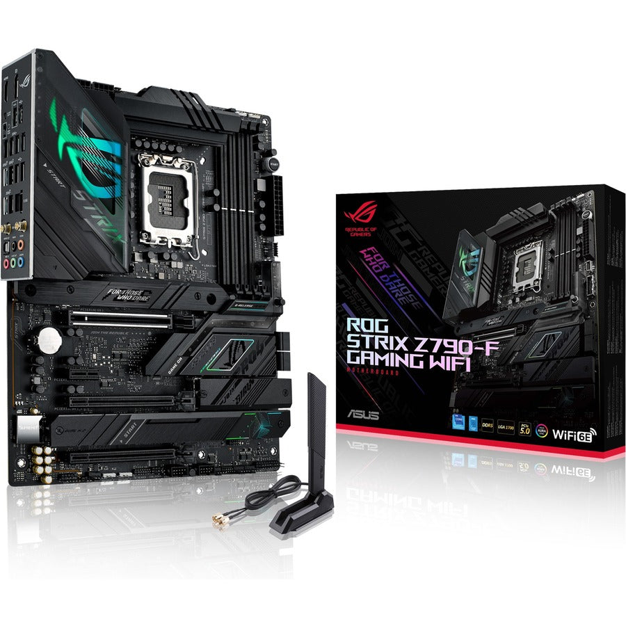 Carte mère de bureau gaming Asus ROG Strix STRIX Z790-F Gaming WIFI - Chipset Intel Z790 - Socket LGA-1700 - ATX ROGSTRIXZ790-FGAMINGWIFI