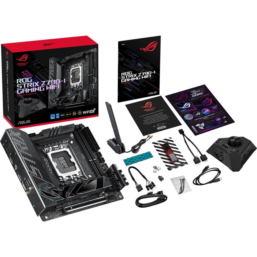 Carte mère de bureau gaming Asus ROG Strix STRIX Z790-I GAMING WIFI - Chipset Intel Z790 - Socket LGA-1700 - Mini ITX ROGSTRIXZ790-IGAMINGWIFI