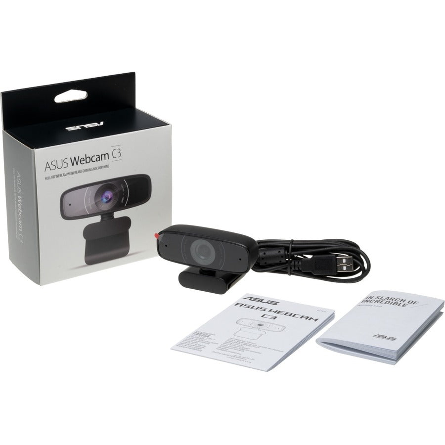 Webcam Asus C3 - 2 mégapixels - 30 ips - USB Type A ASUS WEBCAM C3