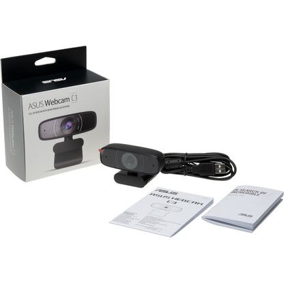 Webcam Asus C3 - 2 mégapixels - 30 ips - USB Type A ASUS WEBCAM C3