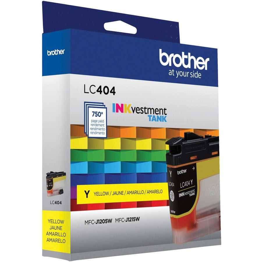 Brother INKvestment LC404Y Original Standard Yield Inkjet Ink Cartridge - Single Pack - Yellow - 1 Each LC404YS