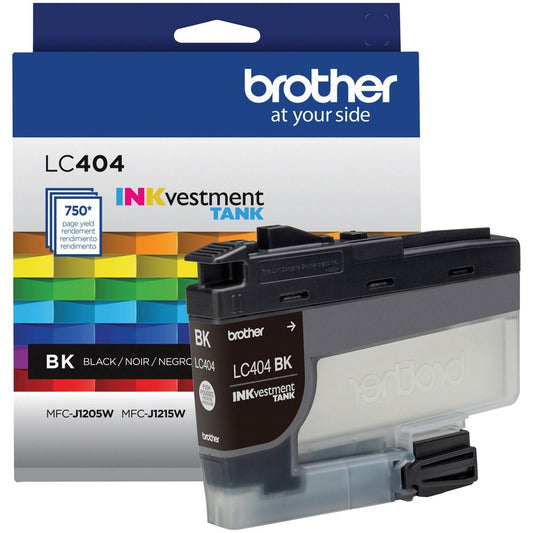 Brother INKvestment LC404BK Original Standard Yield Inkjet Ink Cartridge - Single Pack - Black - 1 Each LC404BKS