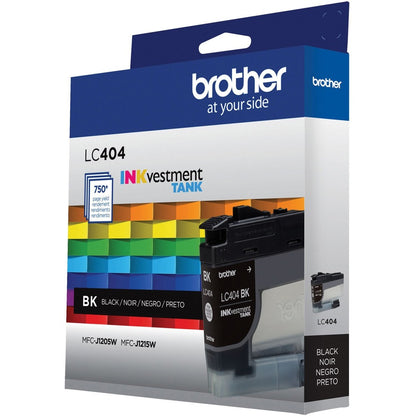 Brother INKvestment LC404BK Original Standard Yield Inkjet Ink Cartridge - Single Pack - Black - 1 Each LC404BKS
