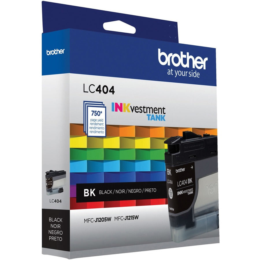 Brother INKvestment LC404BK Original Standard Yield Inkjet Ink Cartridge - Single Pack - Black - 1 Each LC404BKS