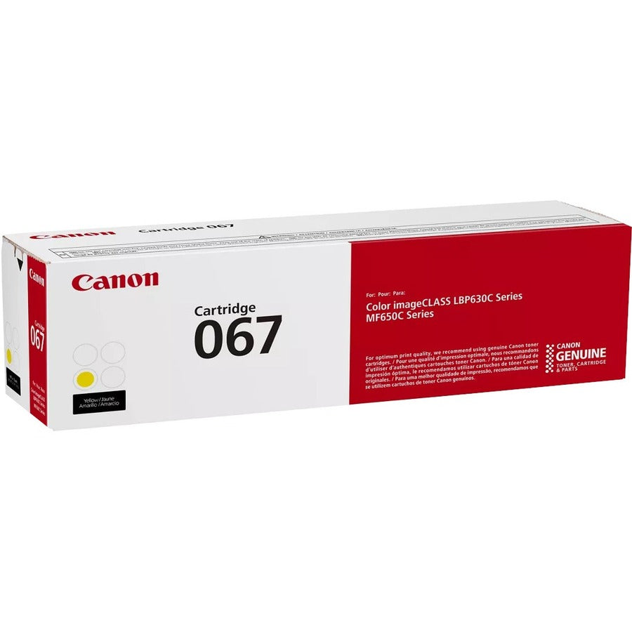 Cartouche de toner laser d'origine Canon 067 à rendement standard - Jaune - 1 paquet 5099C001