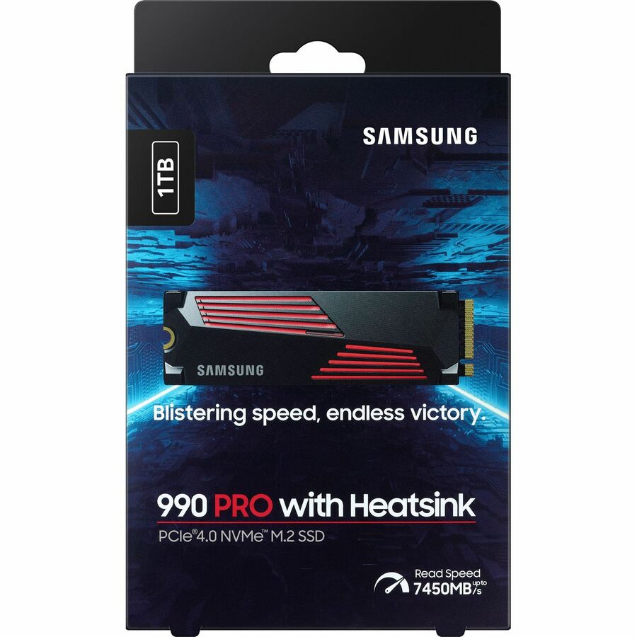 Disque SSD Samsung 990 PRO 1 To - M.2 2280 interne - PCI Express NVMe (PCI Express NVMe 4.0 x4) MZ-V9P1T0CW