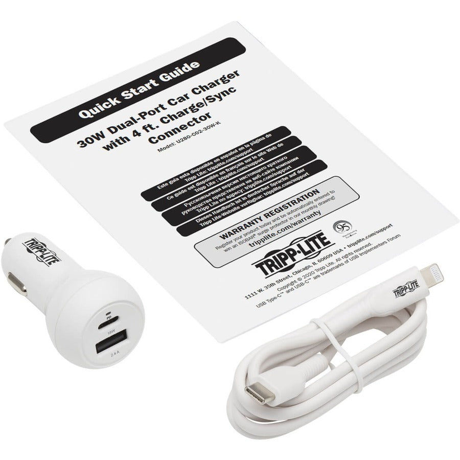 Adaptateur auto Tripp Lite U280-C02-30W-K U280-C02-30W-K