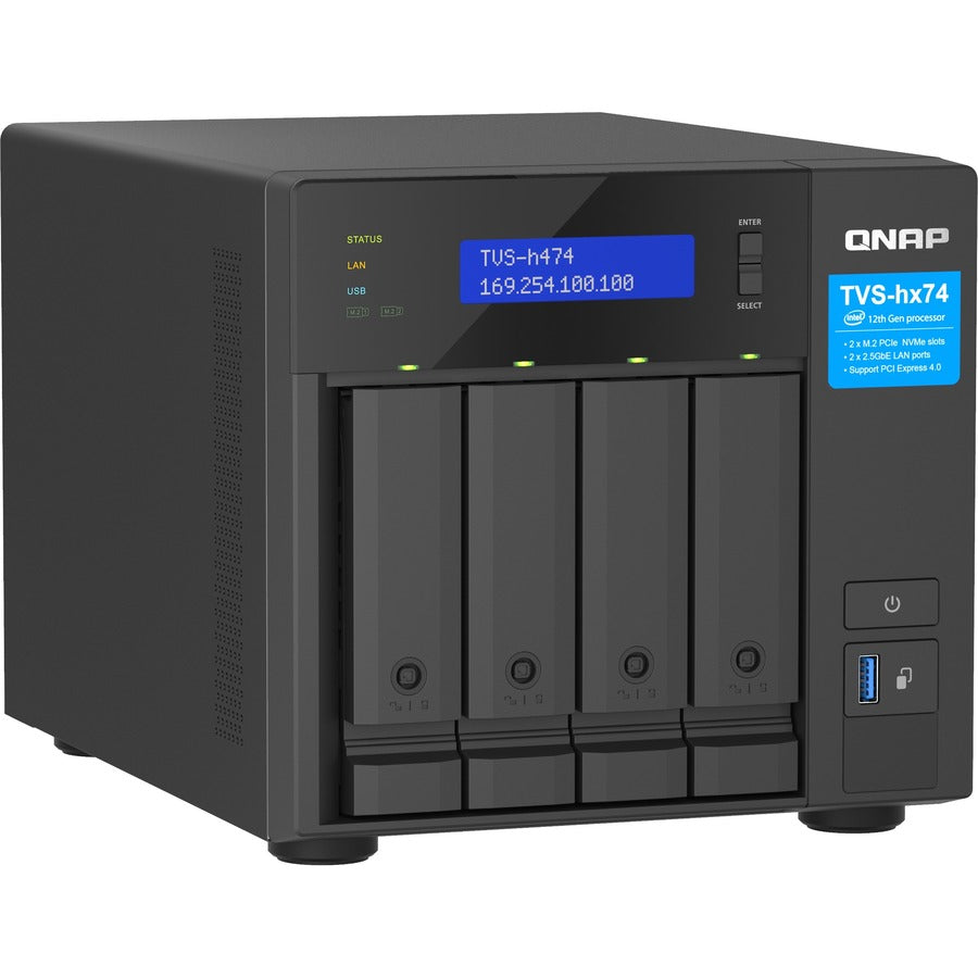 Système de stockage SAN/NAS QNAP TVS-h474-PT-8G TVS-H474-PT-8G-US
