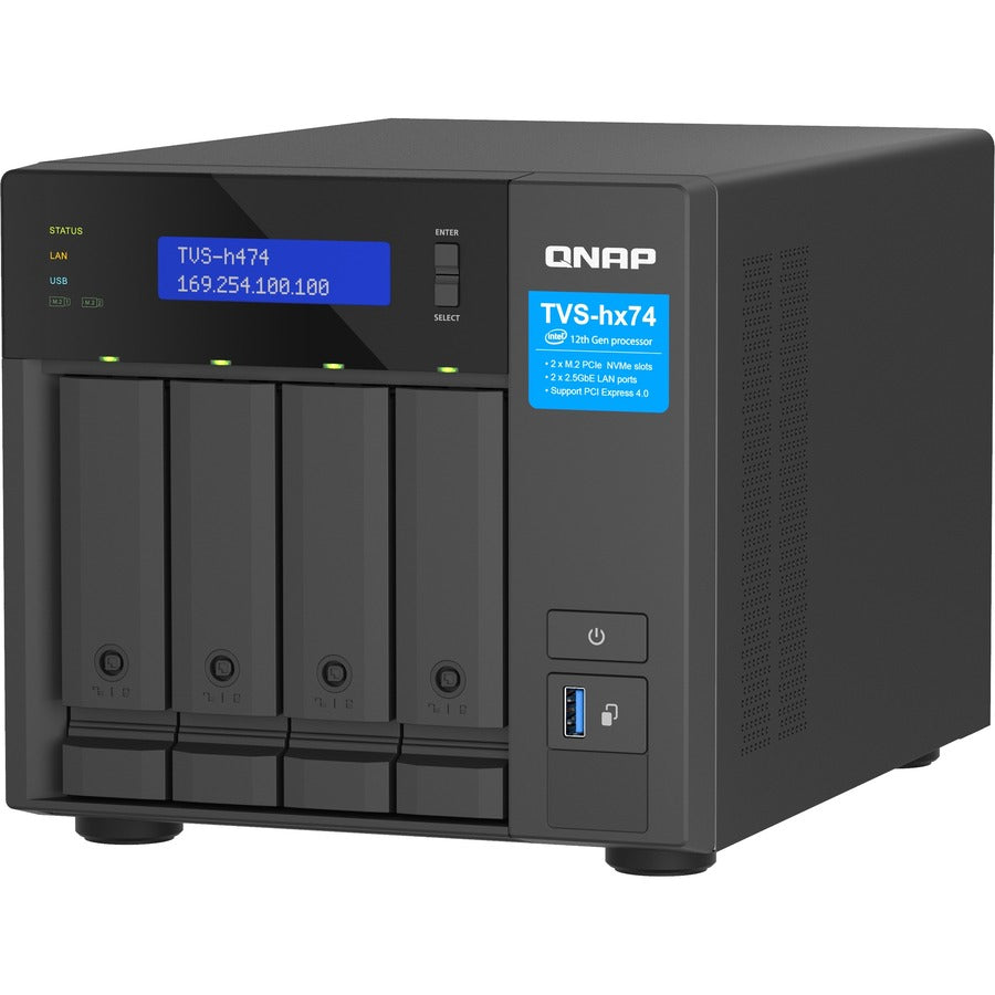 Système de stockage SAN/NAS QNAP TVS-h474-PT-8G TVS-H474-PT-8G-US