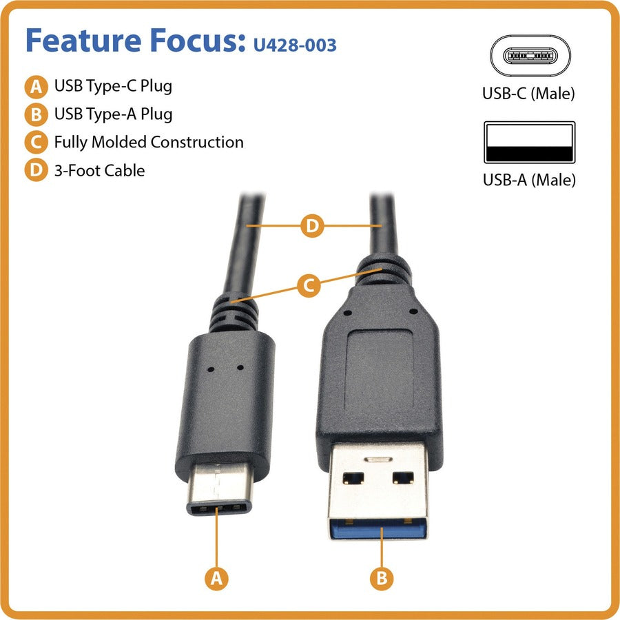 Câble de transfert de données USB Tripp Lite U428-003 U428-003