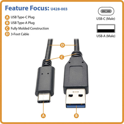 Câble de transfert de données USB Tripp Lite U428-003 U428-003