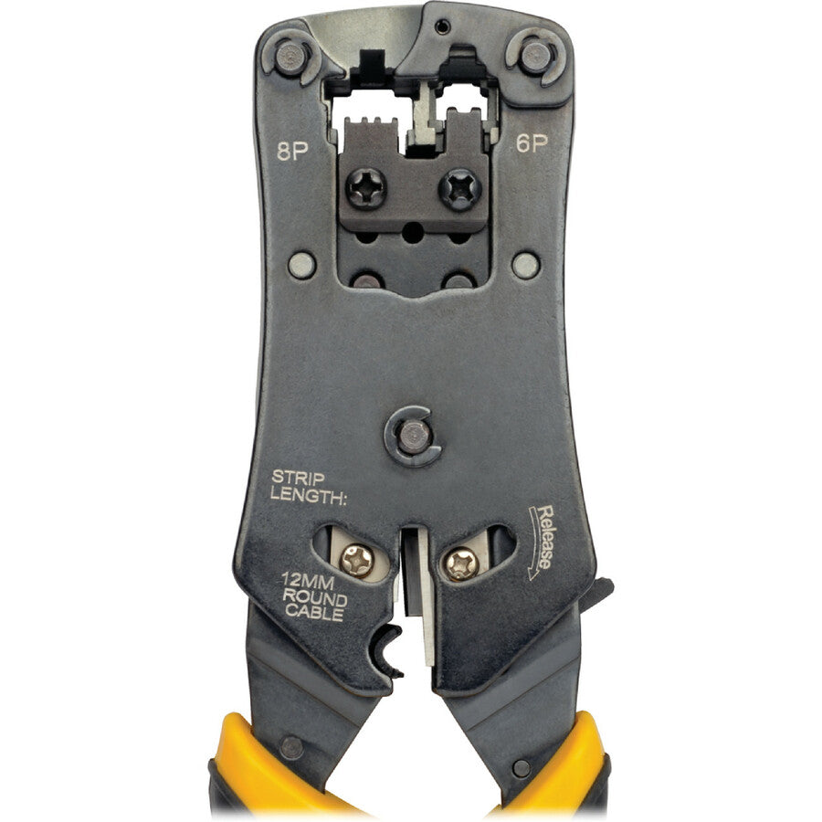 Pince à sertir pour câbles RJ11/RJ12/RJ45 avec testeur de câbles intégré T100-001-TST