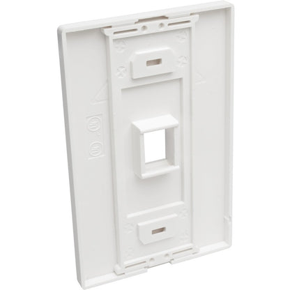 Tripp Lite 1-Port Single-Gang Universal Keystone Wallplate, White N080-101