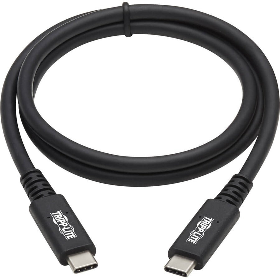 Câble USB4 40 Gbit/s Tripp Lite (M/M)-USB-C, 8K 60 Hz, charge PD 100 W, noir, 31 po (0,8 m) U520-31N