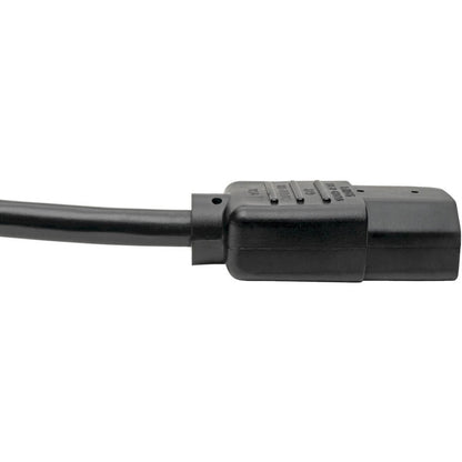 Câble d'extension de cordon d'alimentation pour ordinateur Tripp Lite 1 pi C14 à C13 10 A 18 AWG 1 pi P004-001