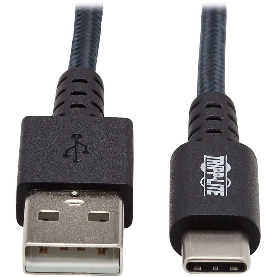 Câble USB-A vers USB-C ultra-résistant (M/M) Tripp Lite U038-010-GY-MAX, gris, 3 m (10 pi) U038-010-GY-MAX