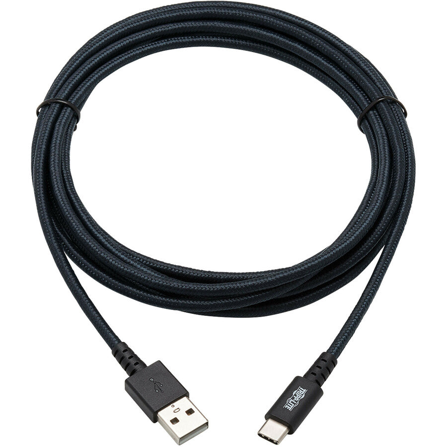 Câble USB-A vers USB-C ultra-résistant (M/M) Tripp Lite U038-010-GY-MAX, gris, 3 m (10 pi) U038-010-GY-MAX