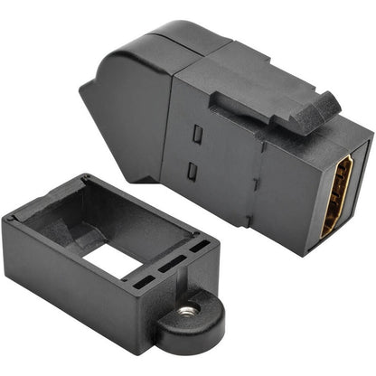 Tripp Lite HDMI Coupler Keystone Panel Mount Angled F/F Black P164-000-KPA-BK
