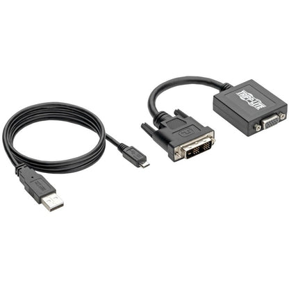 Adaptateur DVI-D vers VGA Tripp Lite 6 pouces Câble convertisseur actif 6" 1920x1200 P120-06N-ACT