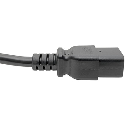 Câble d'extension de cordon d'alimentation Tripp Lite 4 pieds C19 à C14 robuste 15 A 14 AWG 4' P047-004
