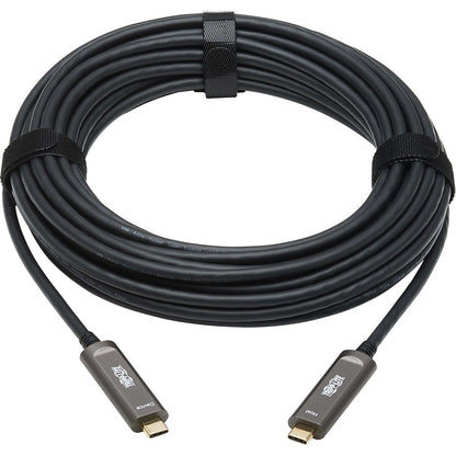 Tripp Lite USB 3.2 Gen 2 Fiber Active Optical Cable, M/M, 15 m (49 ft.) U420F-15M-D321