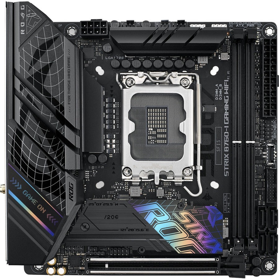Carte mère de bureau gaming Asus ROG Strix B760-I GAMING WIFI - Chipset Intel B760 - Socket LGA-1700 - Mini ITX ROGSTRIXB760-IGAMINGWIFI