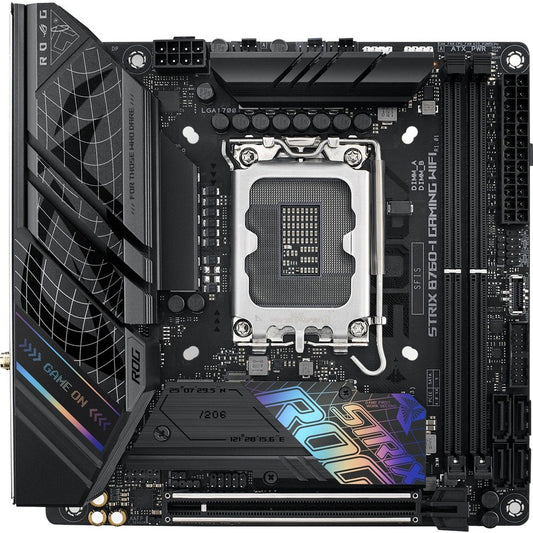 Carte mère de bureau gaming Asus ROG Strix B760-I GAMING WIFI - Chipset Intel B760 - Socket LGA-1700 - Mini ITX ROGSTRIXB760-IGAMINGWIFI