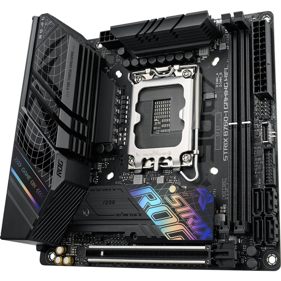 Carte mère de bureau gaming Asus ROG Strix B760-I GAMING WIFI - Chipset Intel B760 - Socket LGA-1700 - Mini ITX ROGSTRIXB760-IGAMINGWIFI