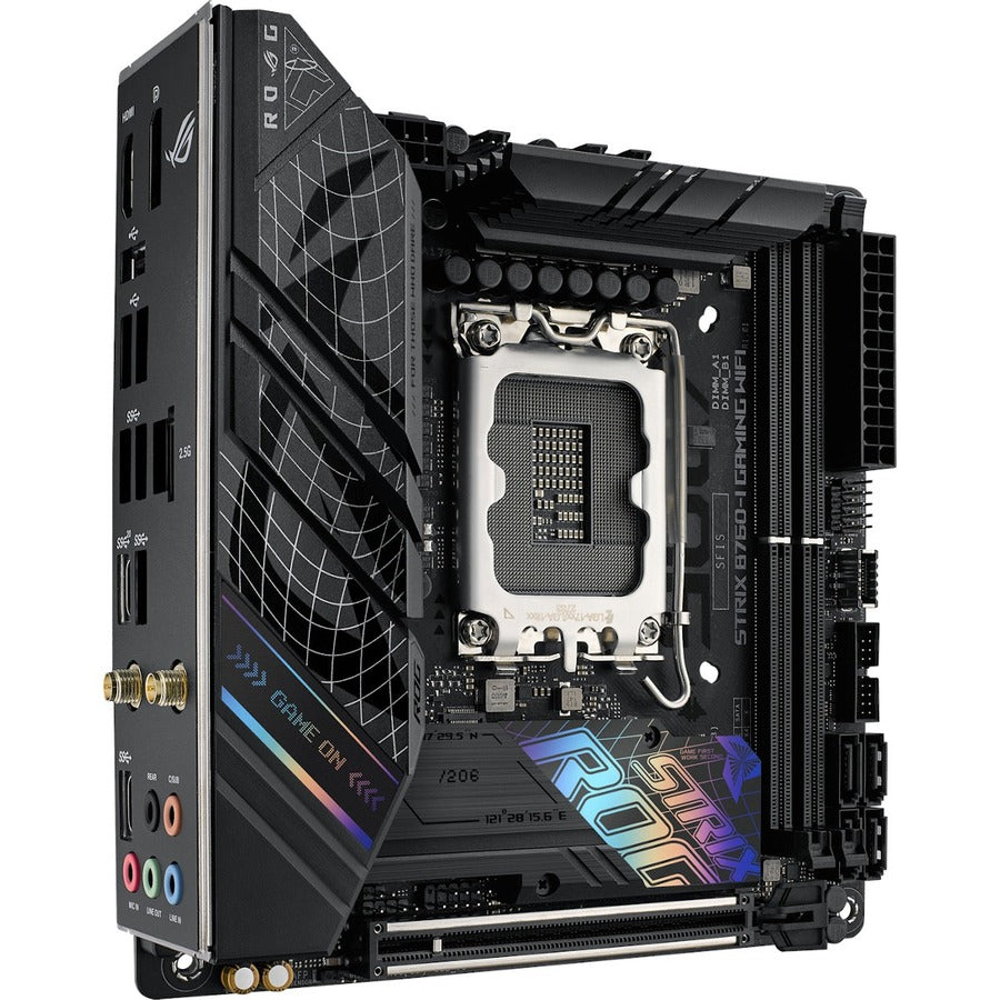 Carte mère de bureau gaming Asus ROG Strix B760-I GAMING WIFI - Chipset Intel B760 - Socket LGA-1700 - Mini ITX ROGSTRIXB760-IGAMINGWIFI