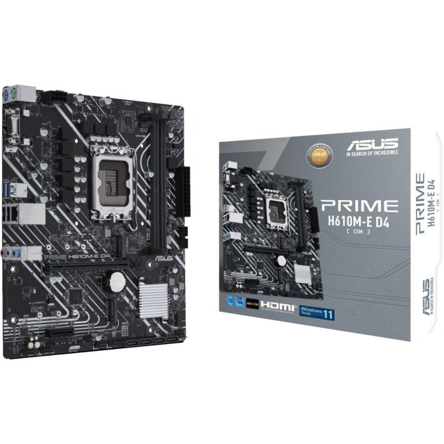 Carte mère de bureau Asus Prime H610M-E D4-CSM - Chipset Intel H610 - Socket LGA-1700 PRIME H610M-E D4-CSM