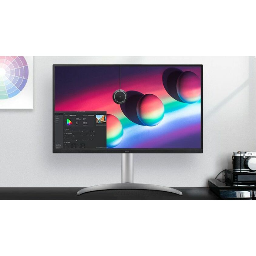 Moniteur LCD 4K UHD 27" LG UltraFine 27UQ850-W - 16:9 - Noir 27UQ850-W