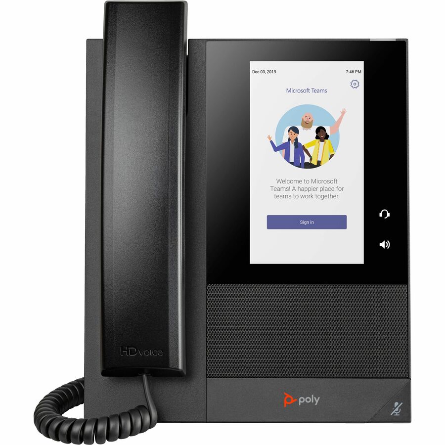 Téléphone IP Poly CCX 400 - Filaire - Filaire - Bureau, Montage mural - Noir 848Z8AA#AC3