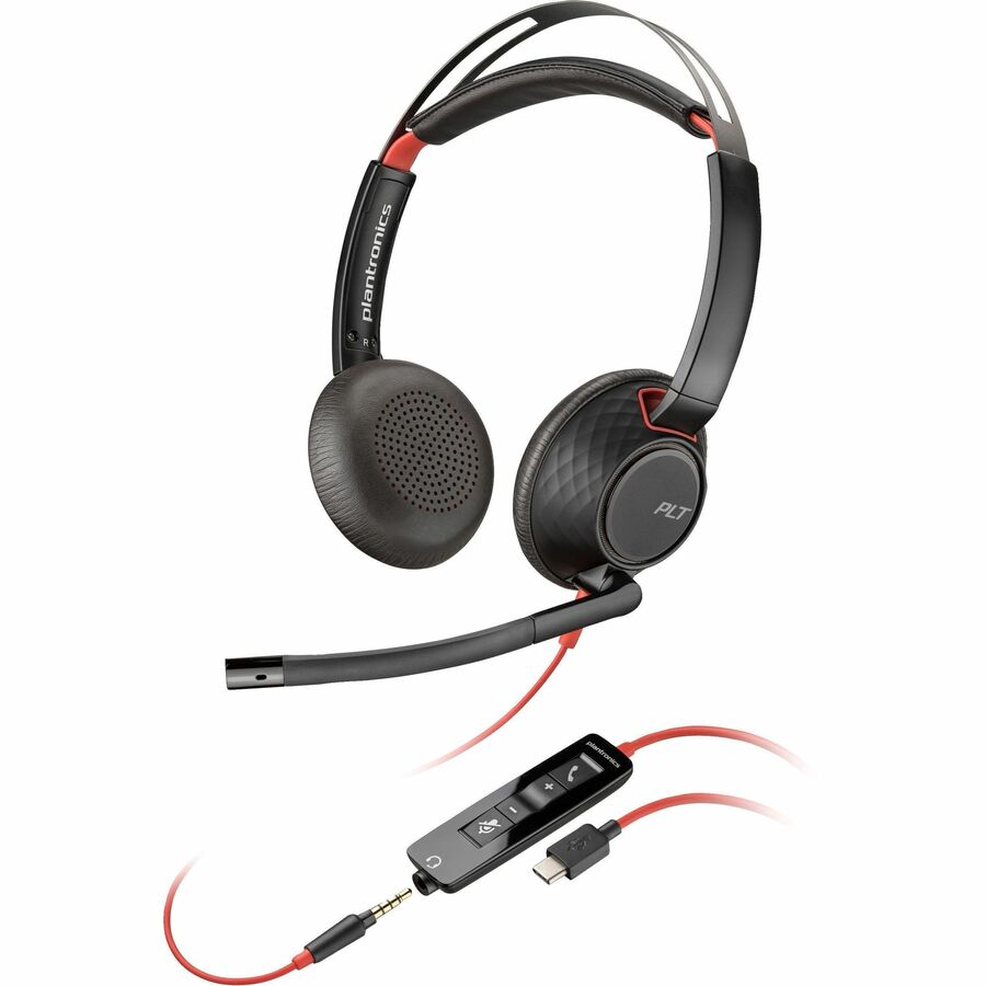 Casque USB-C Poly Blackwire C5220 + câble en ligne TAA (quantité en vrac 40) 8M3W5A6#ABA