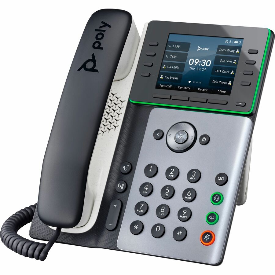 Téléphone IP Poly Edge E320 - Avec fil - Avec fil/sans fil - Bluetooth - Bureau, montage mural 82M88AA
