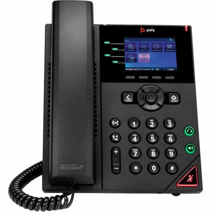 Téléphone IP Poly OBi VVX ​​250 - Filaire - Filaire - Bureau, Montage mural - Noir 89K69AA#ABA