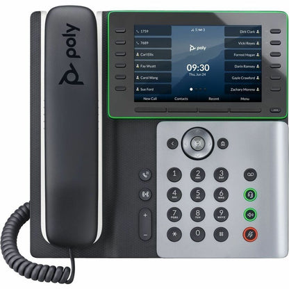 Téléphone IP Poly Edge E550 - Filaire - Filaire/Sans Fil - Bluetooth, Wi-Fi - Bureau, Montage Mural - Noir 82M91AA