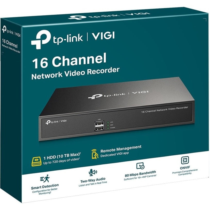 Enregistreur vidéo réseau TP-Link 16 canaux VIGI NVR1016H