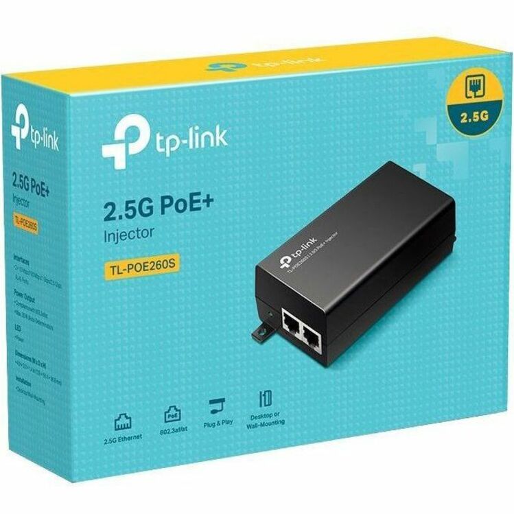 Injecteur PoE+ 2,5G TL-POE260S de TP-Link TL-POE260S